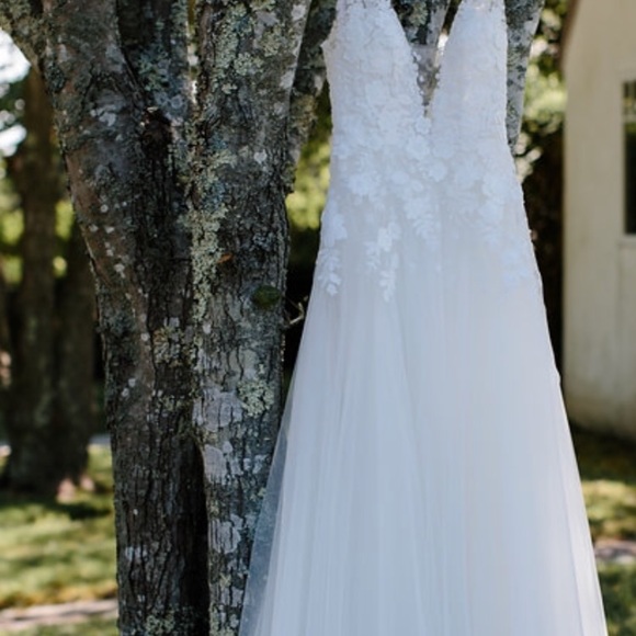 Mira Zwillinger Dresses Mira Zwillinger Sophia Plunge Neckline Gown Poshmark